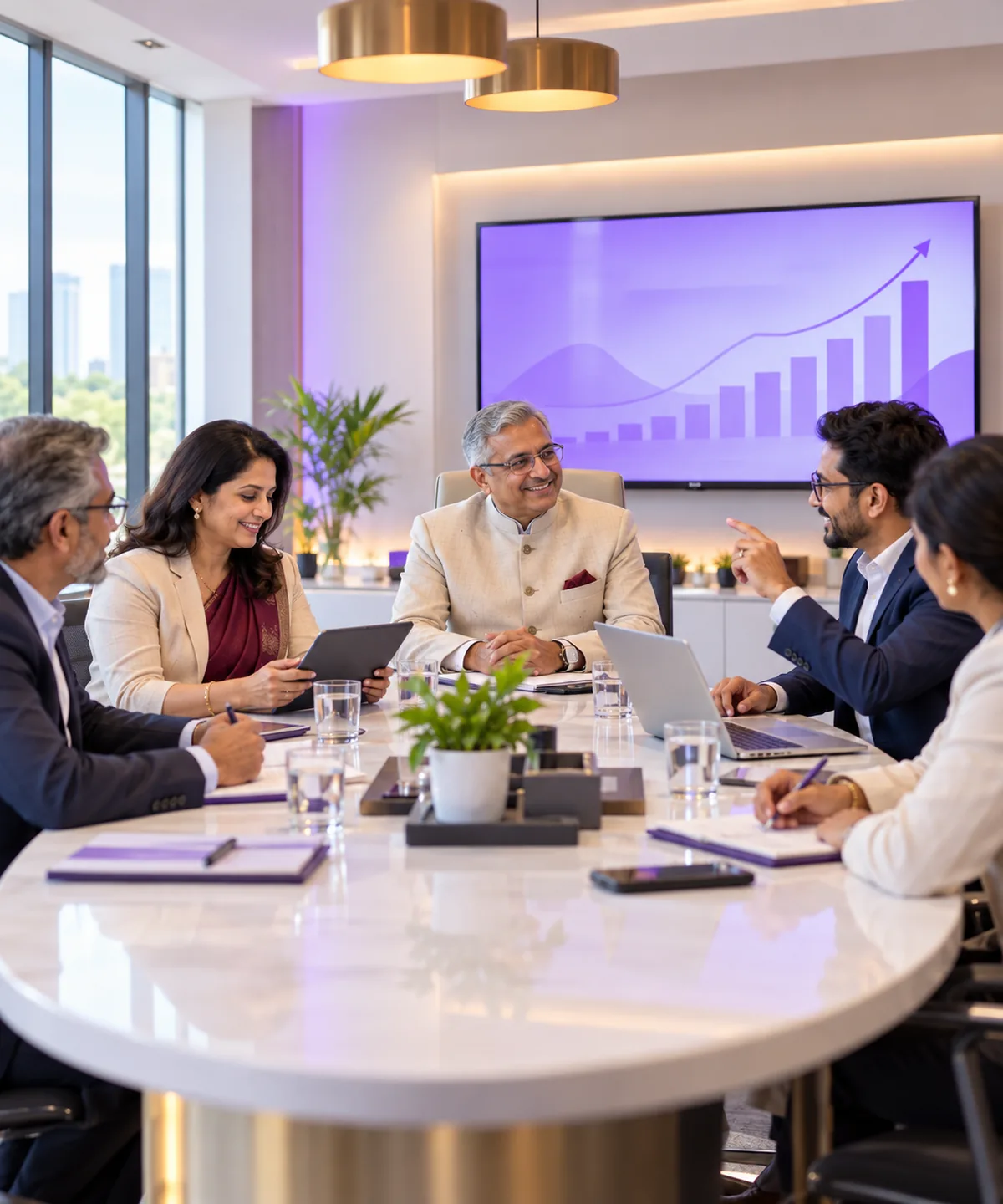 Association leadership with members