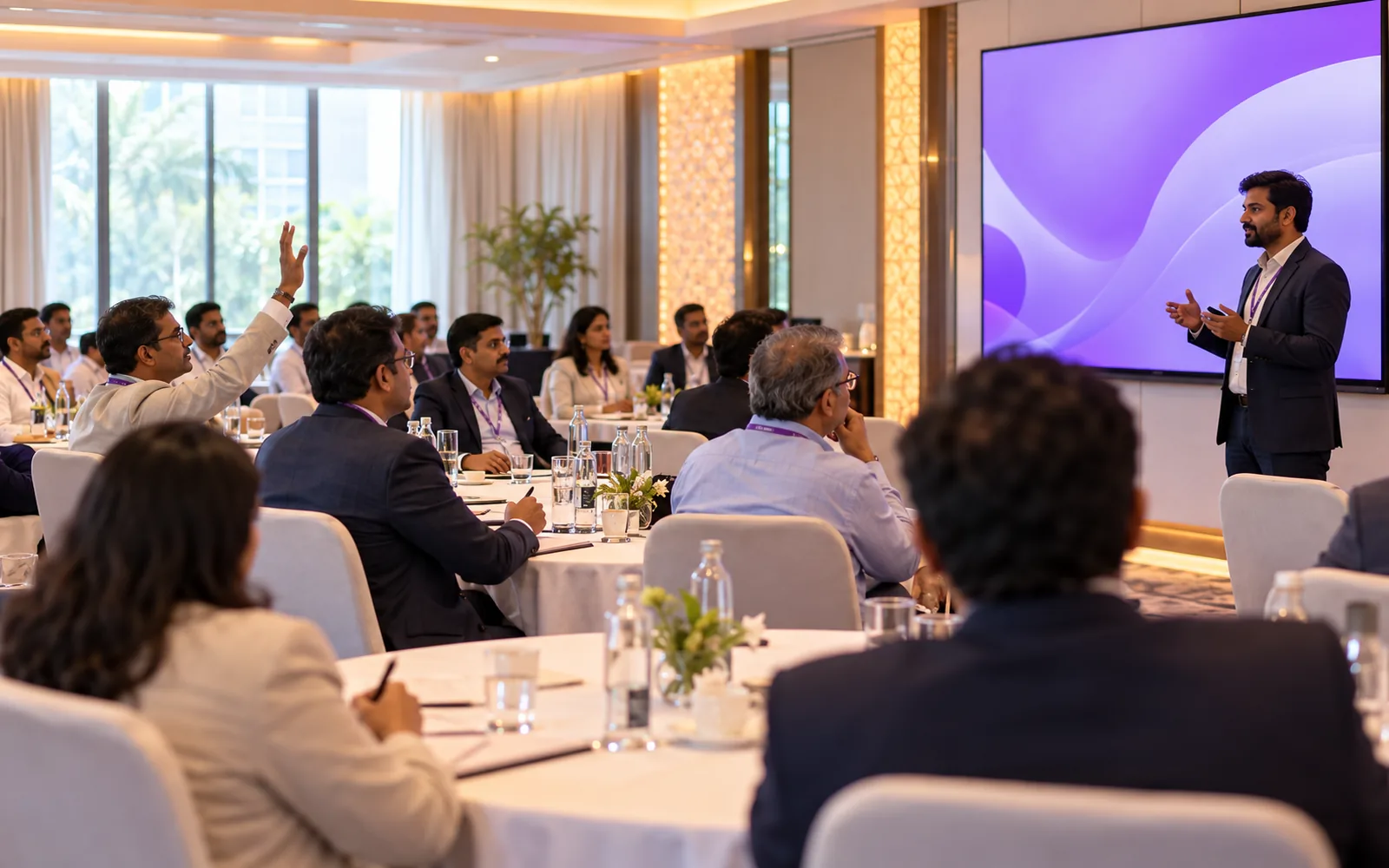Association event introducing AI Calling to members
